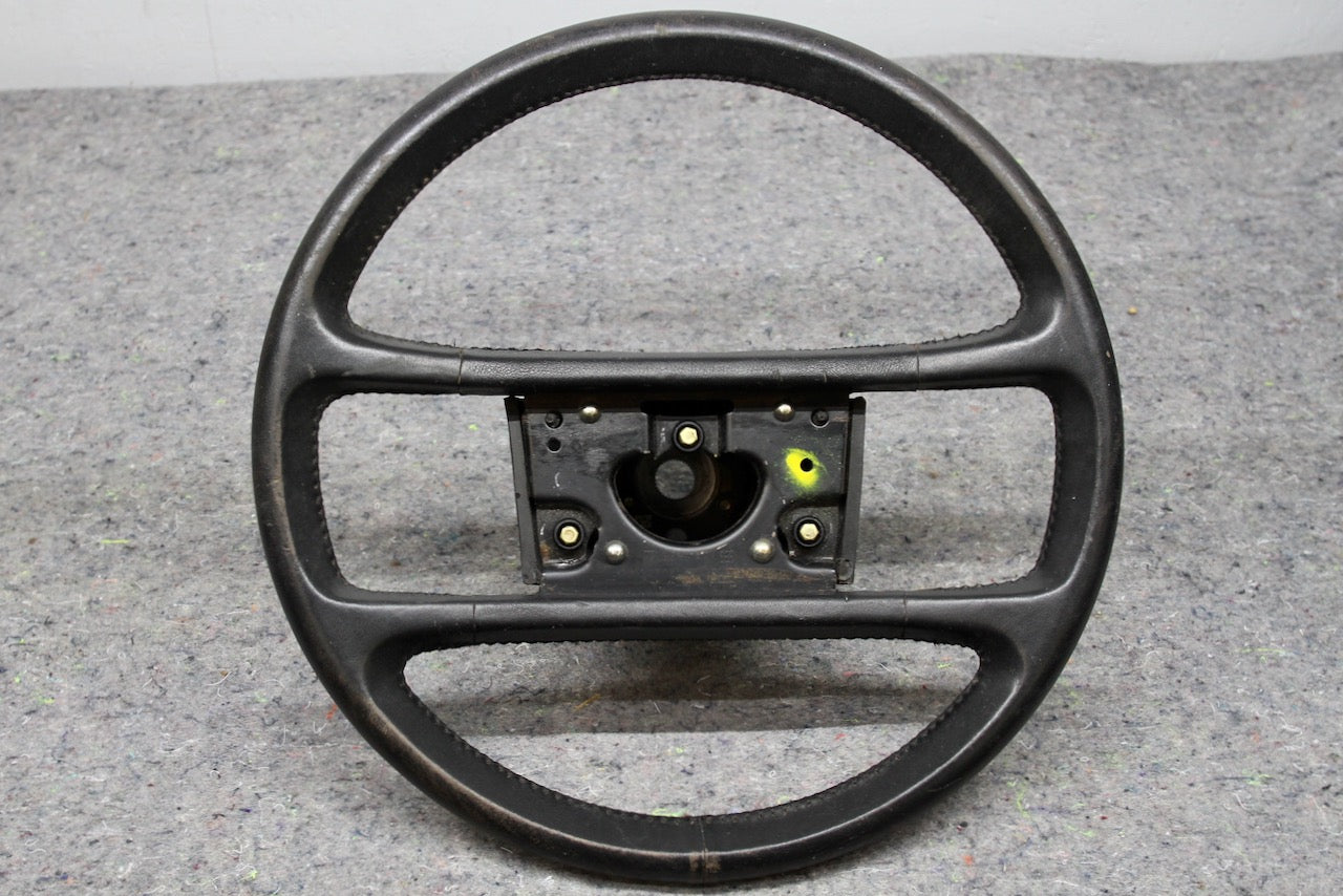 Porsche Leather Steering Wheel Black - 911/930 1984-89 #91134708408